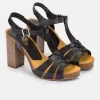 Yokono CARACAS-101 Heeled Sandal Black Fashion