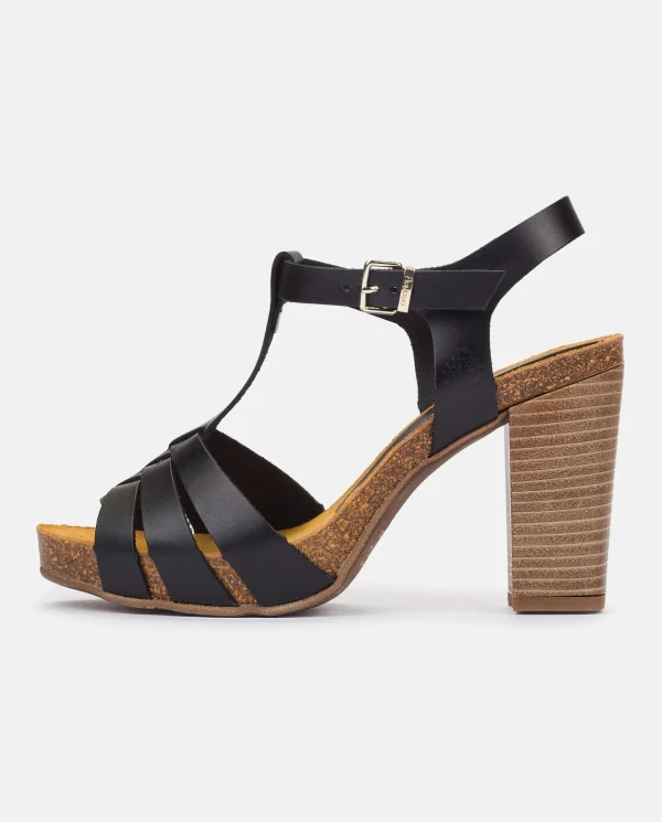 Yokono CARACAS-101 Heeled Sandal Black Fashion