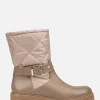 Yokono Flat Ankle Boot BERNA-003 Beige Flash Sale