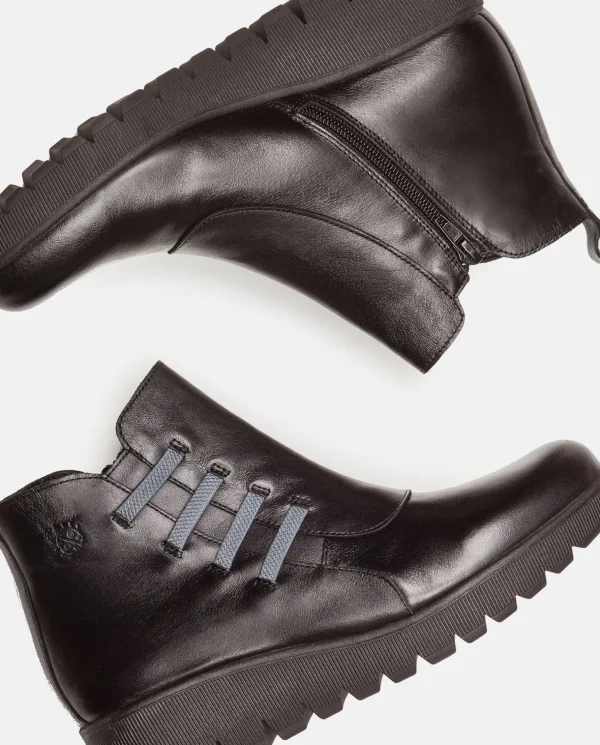 Yokono Flat Bootie ATENAS-033 Black Outlet