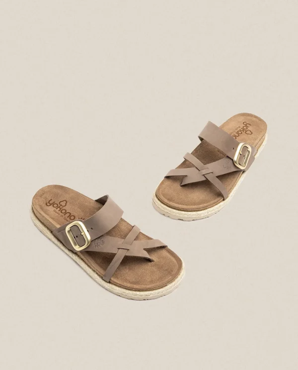 Yokono Flat Sandal Arena 003 Brown Online