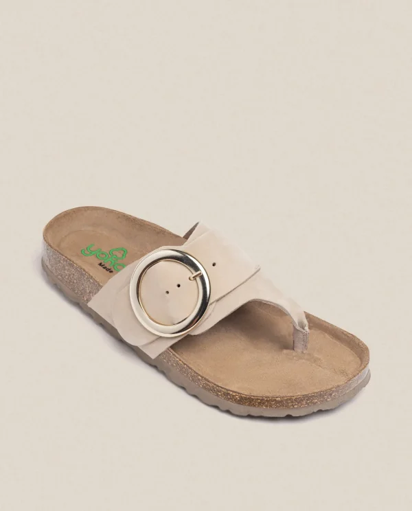 Yokono Flat Sandal GRANADA-704 Beige Best