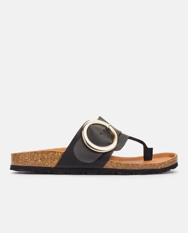 Yokono Flat Sandal GRANADA-704 Black Cheap