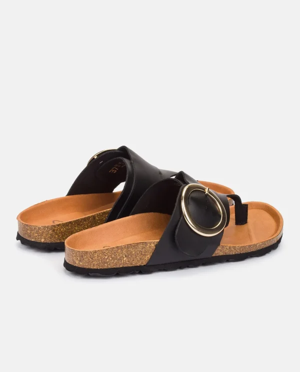 Yokono Flat Sandal GRANADA-704 Black Cheap