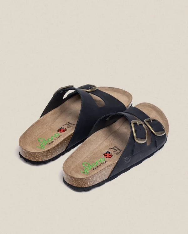 Yokono Flat Sandal GRANADA-700 Black Clearance