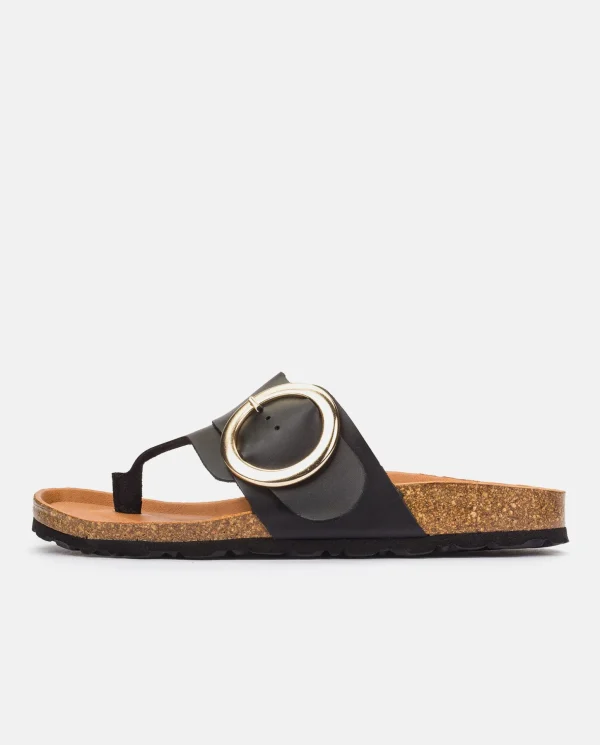 Yokono Flat Sandal GRANADA-704 Black Cheap