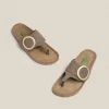 Yokono Flat Sandal GRANADA-704 Brown Fashion