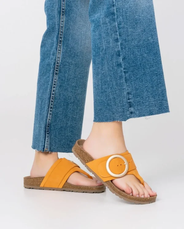 Yokono Flat Sandal GRANADA-704 Orange Discount