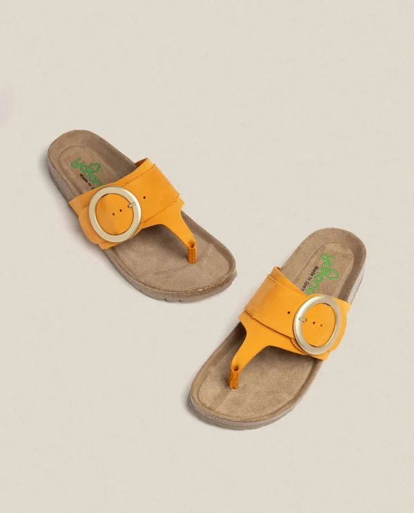 Yokono Flat Sandal GRANADA-704 Orange Discount