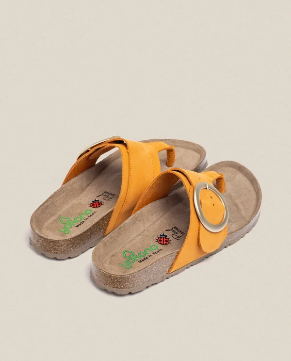 Yokono Flat Sandal GRANADA-704 Orange Discount