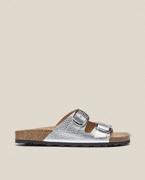 Yokono Flat Sandal GRANADA-700 Silver Hot