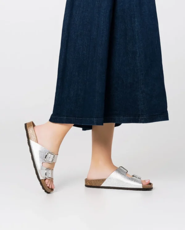 Yokono Flat Sandal GRANADA-700 Silver Hot