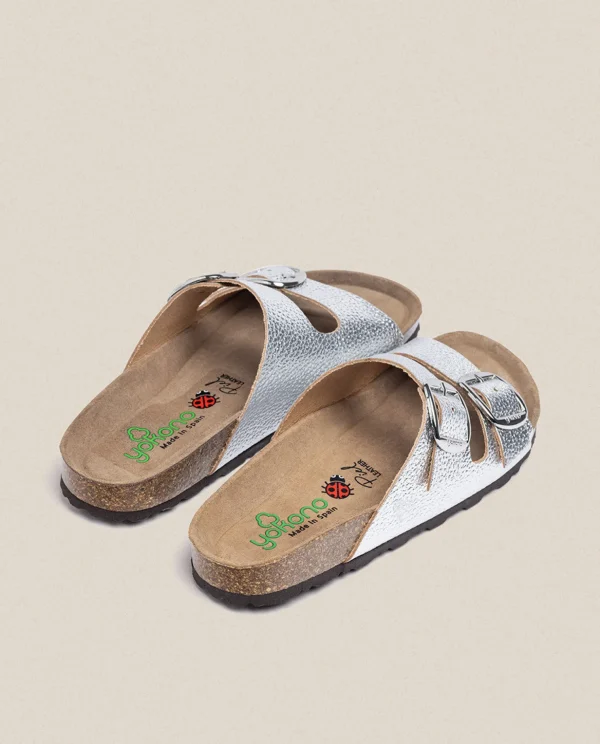 Yokono Flat Sandal GRANADA-700 Silver Hot
