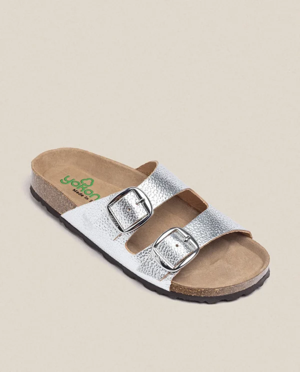 Yokono Flat Sandal GRANADA-700 Silver Hot