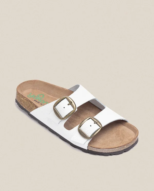 Yokono Flat Sandal GRANADA-700 White Discount