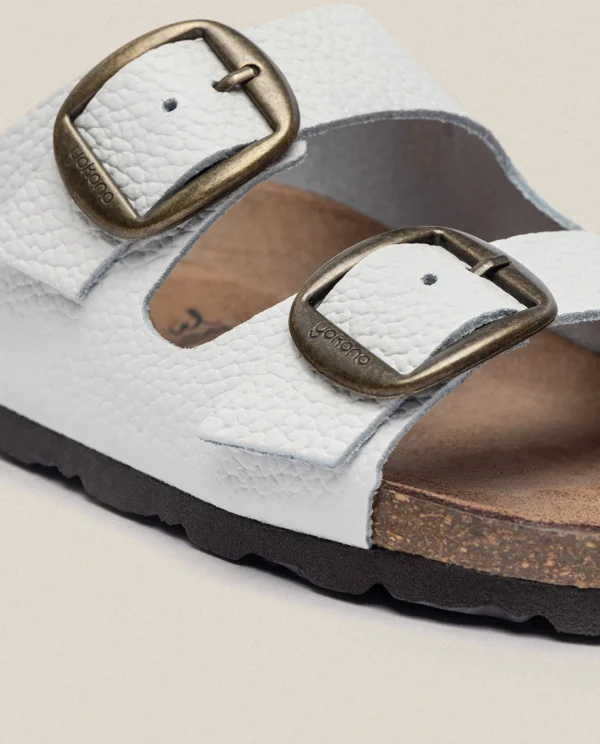 Yokono Flat Sandal GRANADA-700 White Discount
