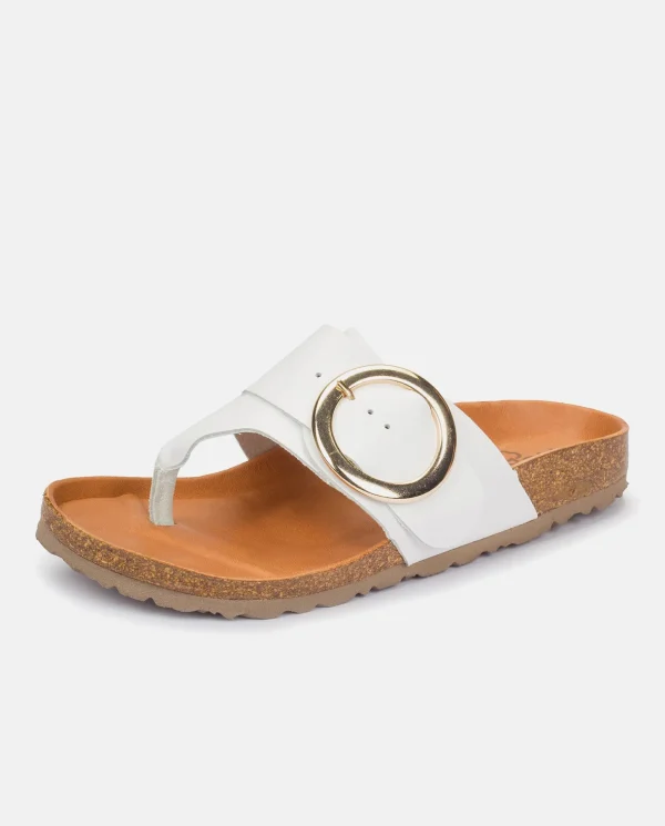 Yokono Flat Sandal GRANADA-704 White New