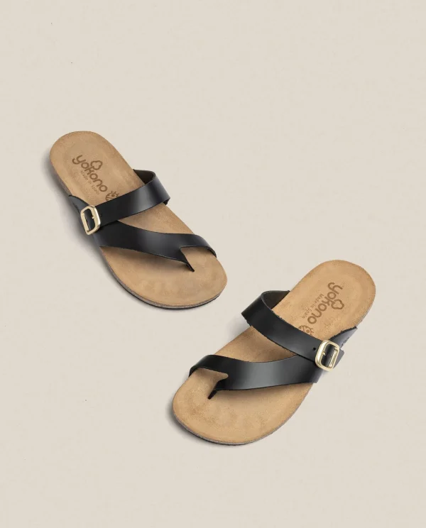 Yokono Flat Sandal Ibiza 013 Black Cheap