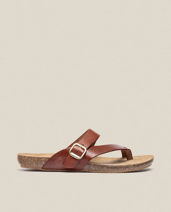 Yokono Flat Sandal Ibiza 013 Brown Cheap