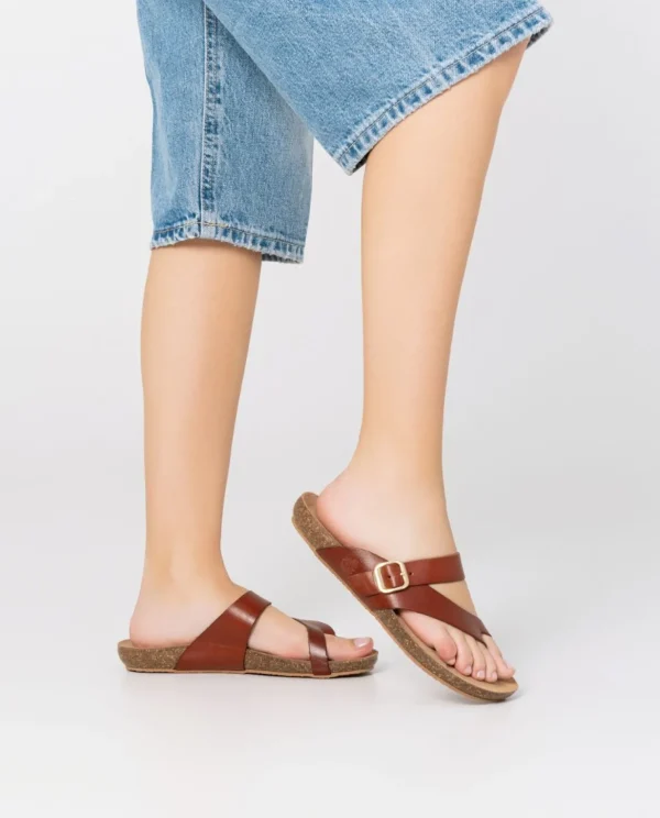 Yokono Flat Sandal Ibiza 013 Brown Cheap