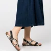 Yokono Flat Sandal IBIZA-718 Black Best Sale