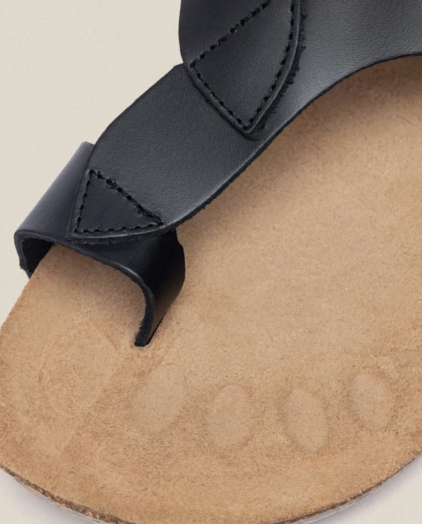 Yokono Flat Sandal IBIZA-174 Black Cheap