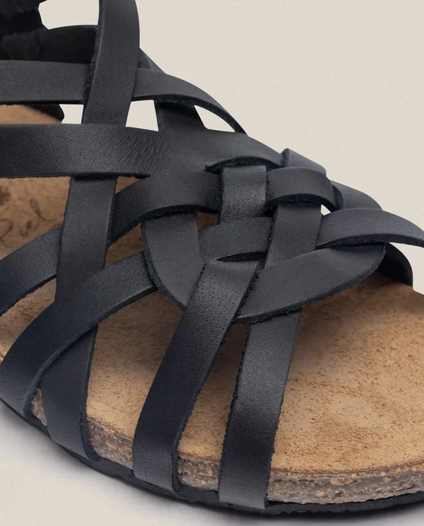 Yokono Flat Sandal IBIZA-175 Black Hot