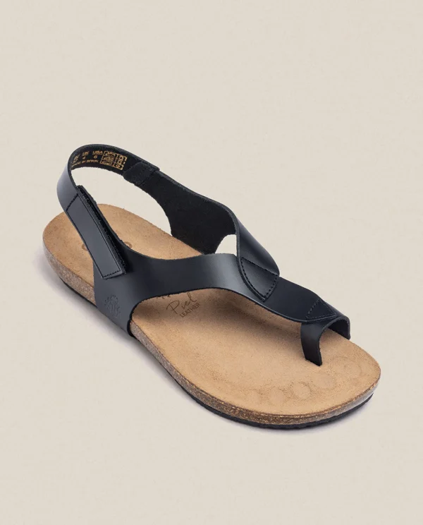 Yokono Flat Sandal IBIZA-174 Black Cheap