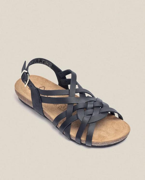 Yokono Flat Sandal IBIZA-175 Black Hot