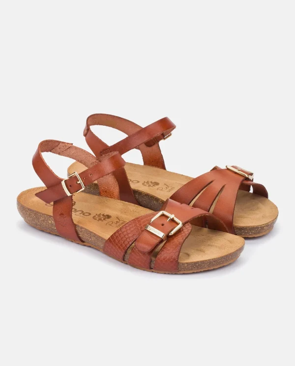 Yokono Flat Sandal IBIZA-185 Brown Best Sale