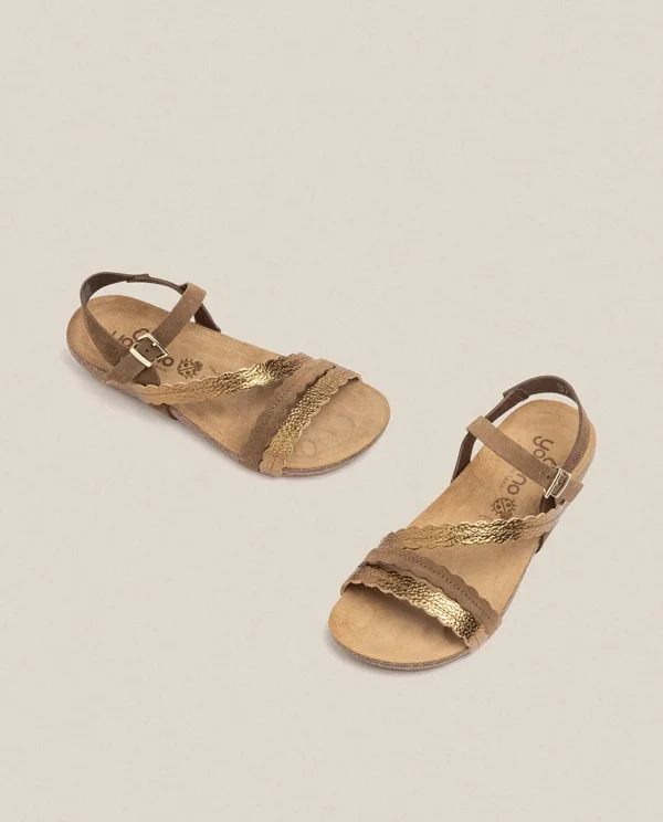 Yokono Flat Sandal IBIZA-176 Brown Best