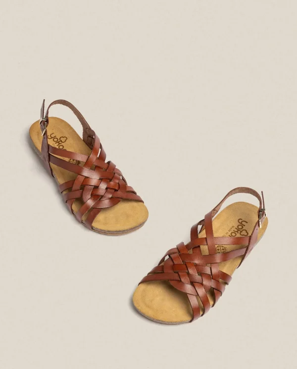 Yokono Flat Sandal IBIZA-175 Brown Best