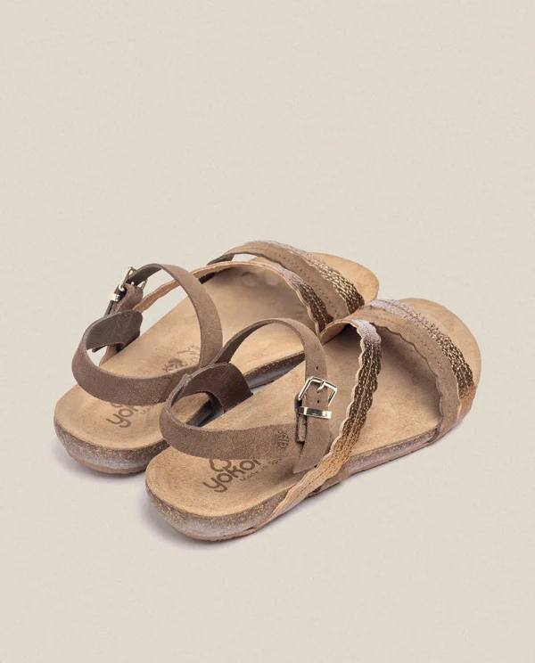 Yokono Flat Sandal IBIZA-176 Brown Best