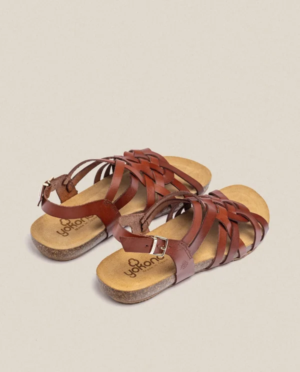 Yokono Flat Sandal IBIZA-175 Brown Best