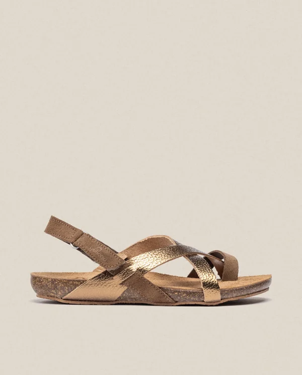 Yokono Flat Sandal IBIZA-718 Brown New