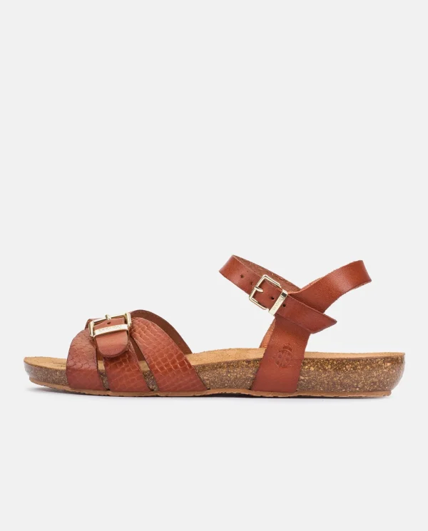 Yokono Flat Sandal IBIZA-185 Brown Best Sale