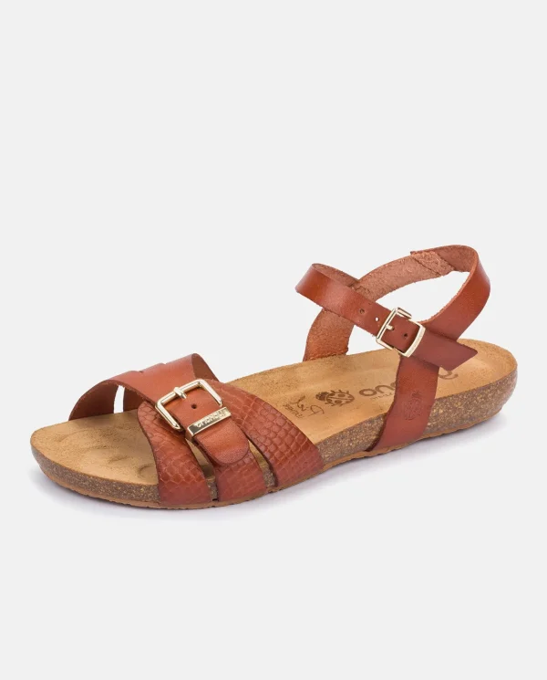Yokono Flat Sandal IBIZA-185 Brown Best Sale