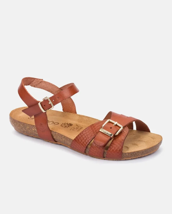 Yokono Flat Sandal IBIZA-185 Brown Best Sale
