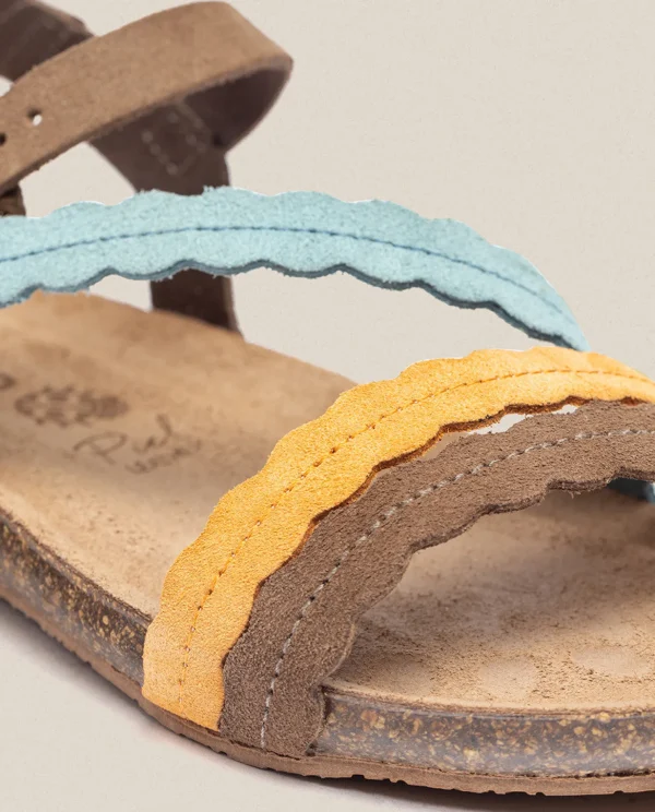 Yokono Flat Sandal IBIZA-176 Orange Cheap
