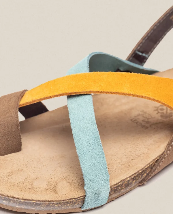 Yokono Flat Sandal IBIZA-175 Orange Cheap