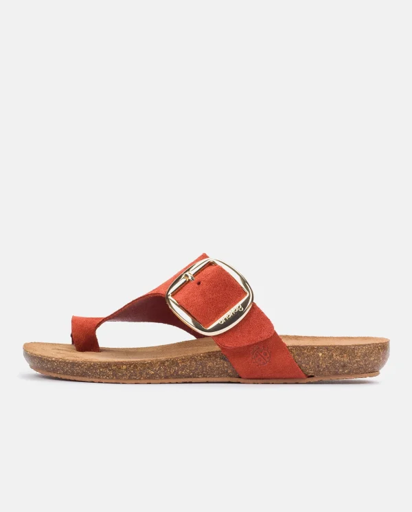 Yokono Flat Sandal IBIZA-205 Orange Outlet