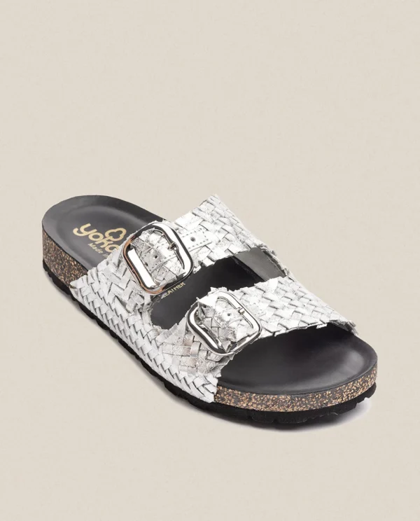 Yokono Flat Sandal Jerba 143 Silver Best
