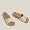 Yokono Flat Sandal JERBA-114 Beige Shop