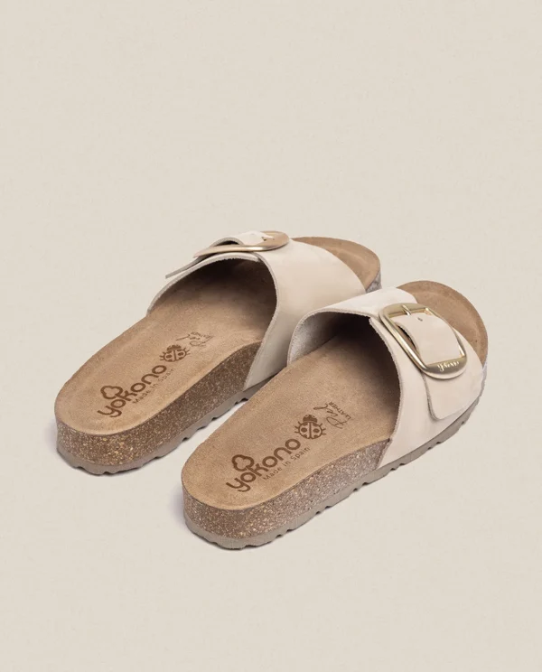 Yokono Flat Sandal JERBA-114 Beige Shop