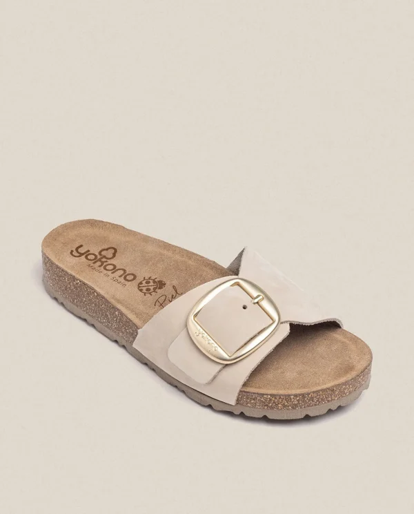 Yokono Flat Sandal JERBA-114 Beige Shop