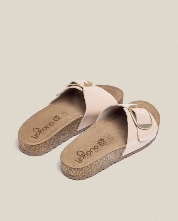 Yokono Flat Sandal JERBA-114 Beige Best Sale