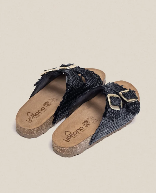 Yokono Flat Sandal JERBA-143 Black Outlet