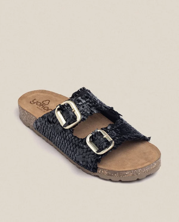 Yokono Flat Sandal JERBA-143 Black Outlet