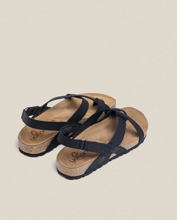 Yokono Flat Sandal JERBA-718 Black Sale