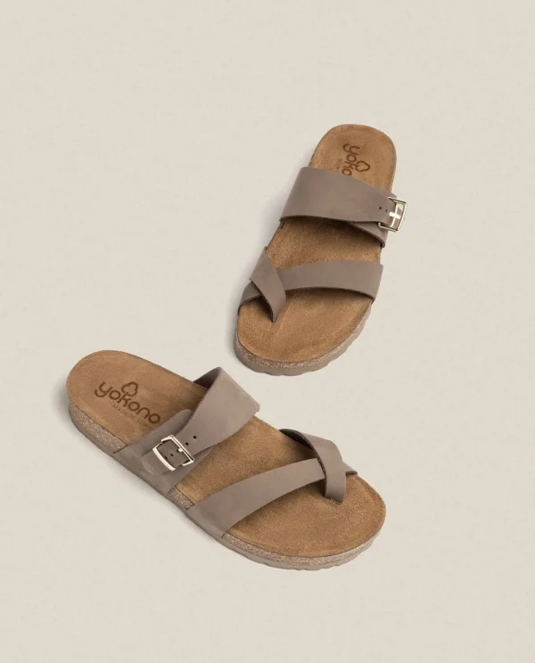Yokono Flat Sandal JERBA-091 Brown Outlet